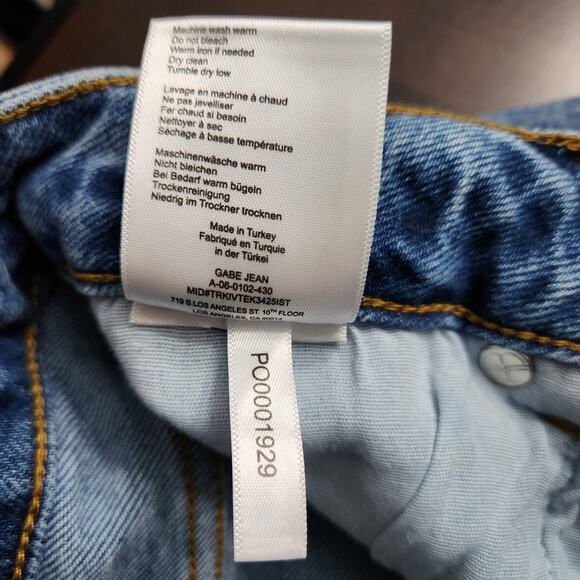 NWT Anine Bing Gabe Mid Rise Skinny Ankle Jeans Size 24 - Picture 7 of 9